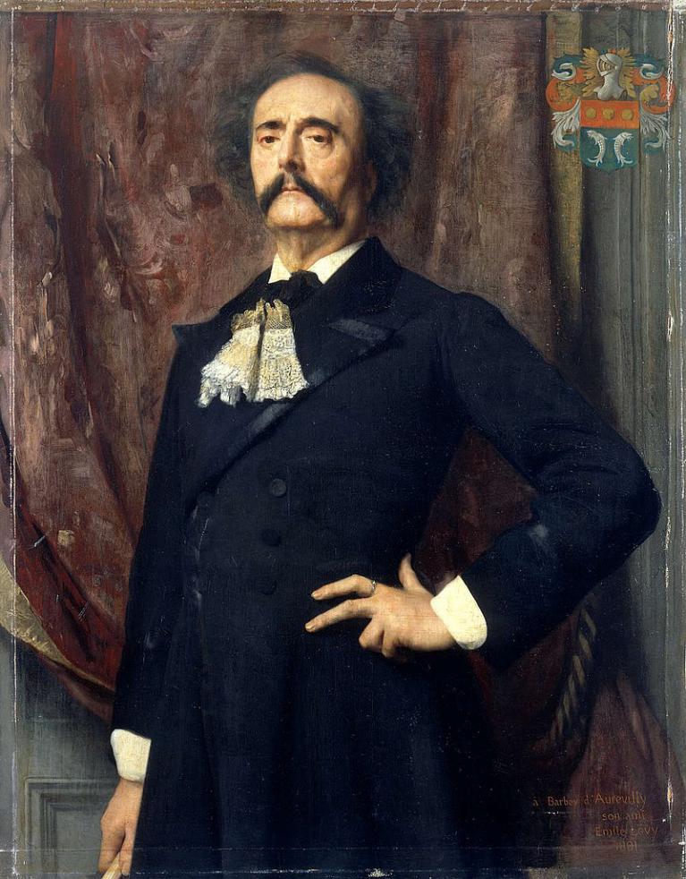 Jules Barbey d'Aurevilly en 1882 par Émile Lévy.